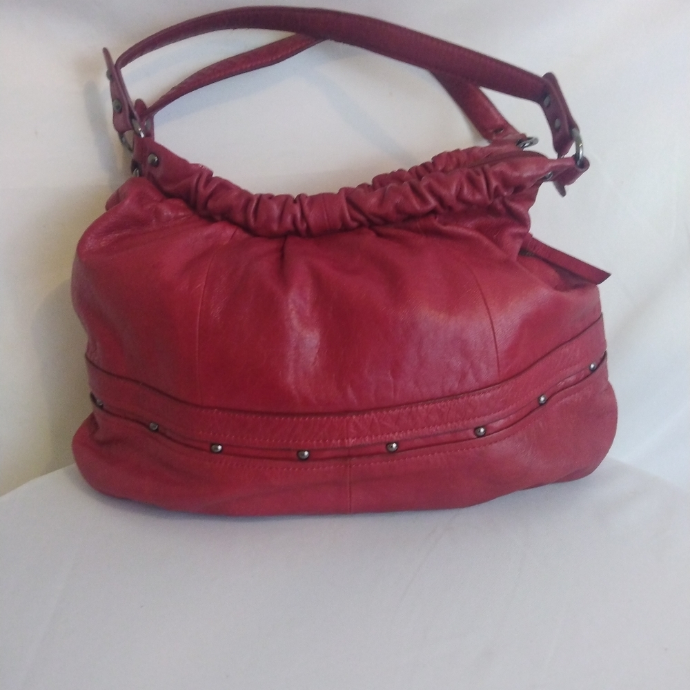 Perlina New York Red Leather Hanbag